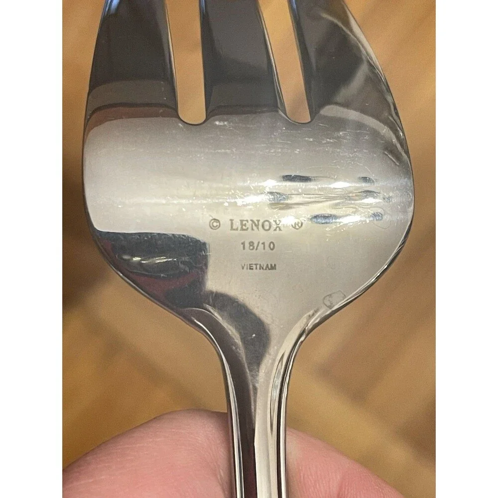 Lenox Covington 18/10 Stainless 7pc Hostess Serving Set Vietnam DISCONTINUED